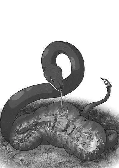 Kasshoku loli-kko shiifu ga Kyodai hebi ni Ikinari marunomi sarechau ohanashi.