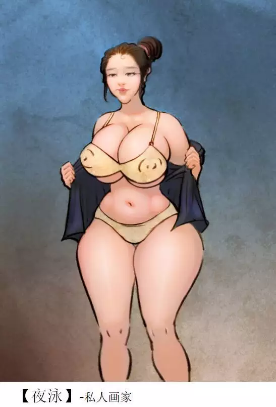 【Swimming at night】【夜泳】 【私人画家】