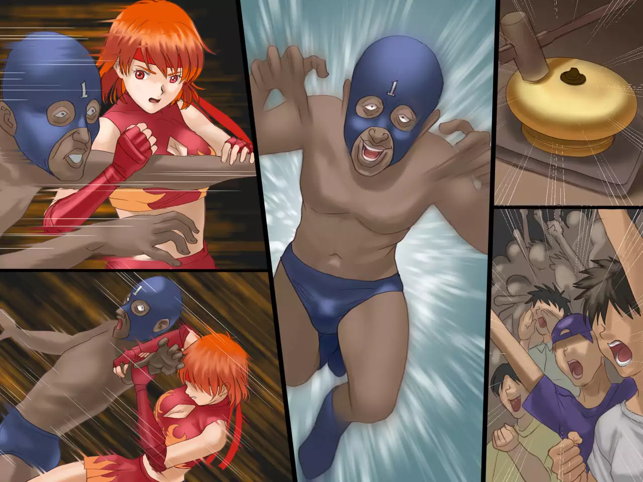 Sex prison fight Hokuto Akane's shame Romero Special