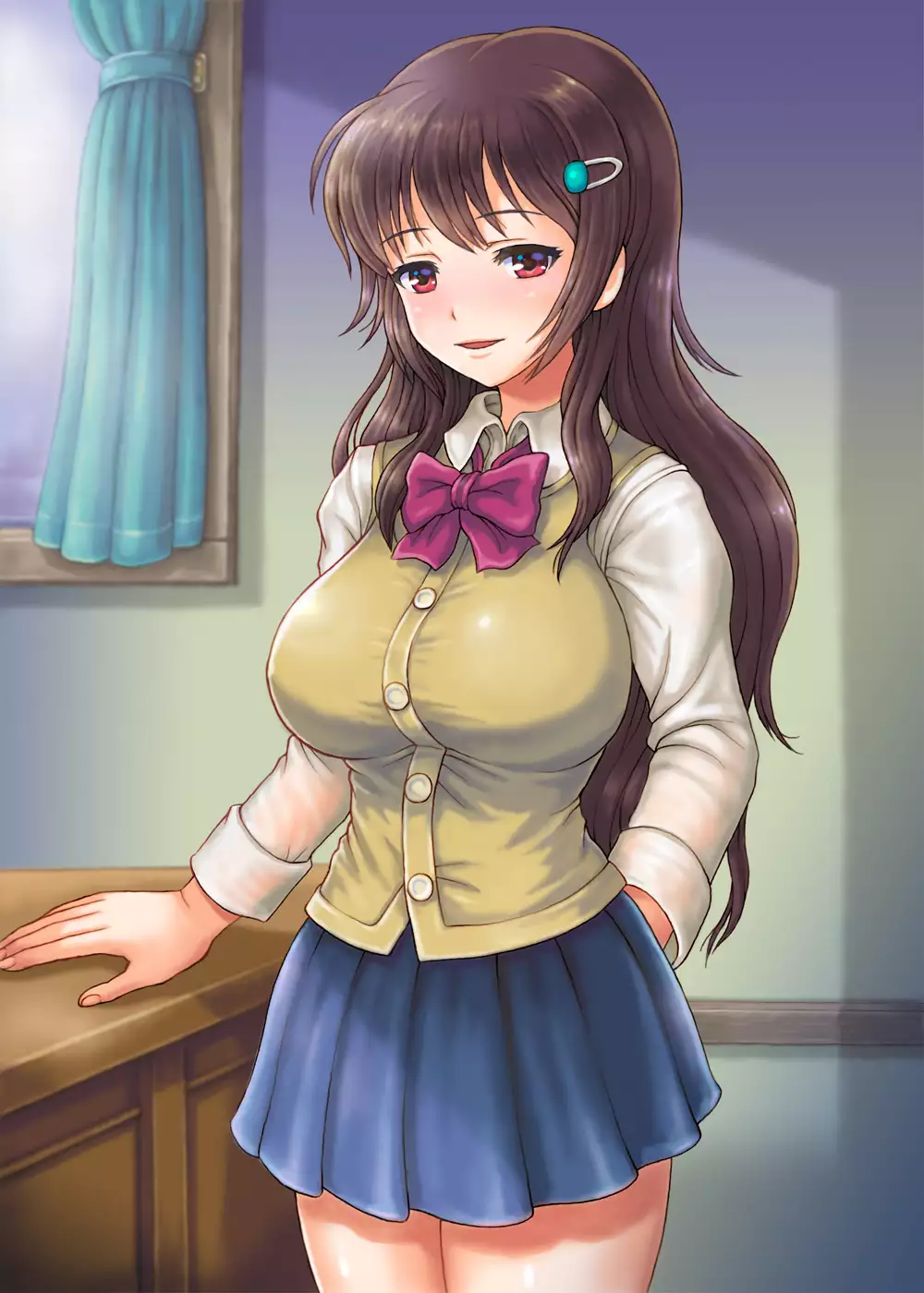 Akogare no Kyonyuu Seitokaichou no Nagusame Ingyaku Soudanshitsu