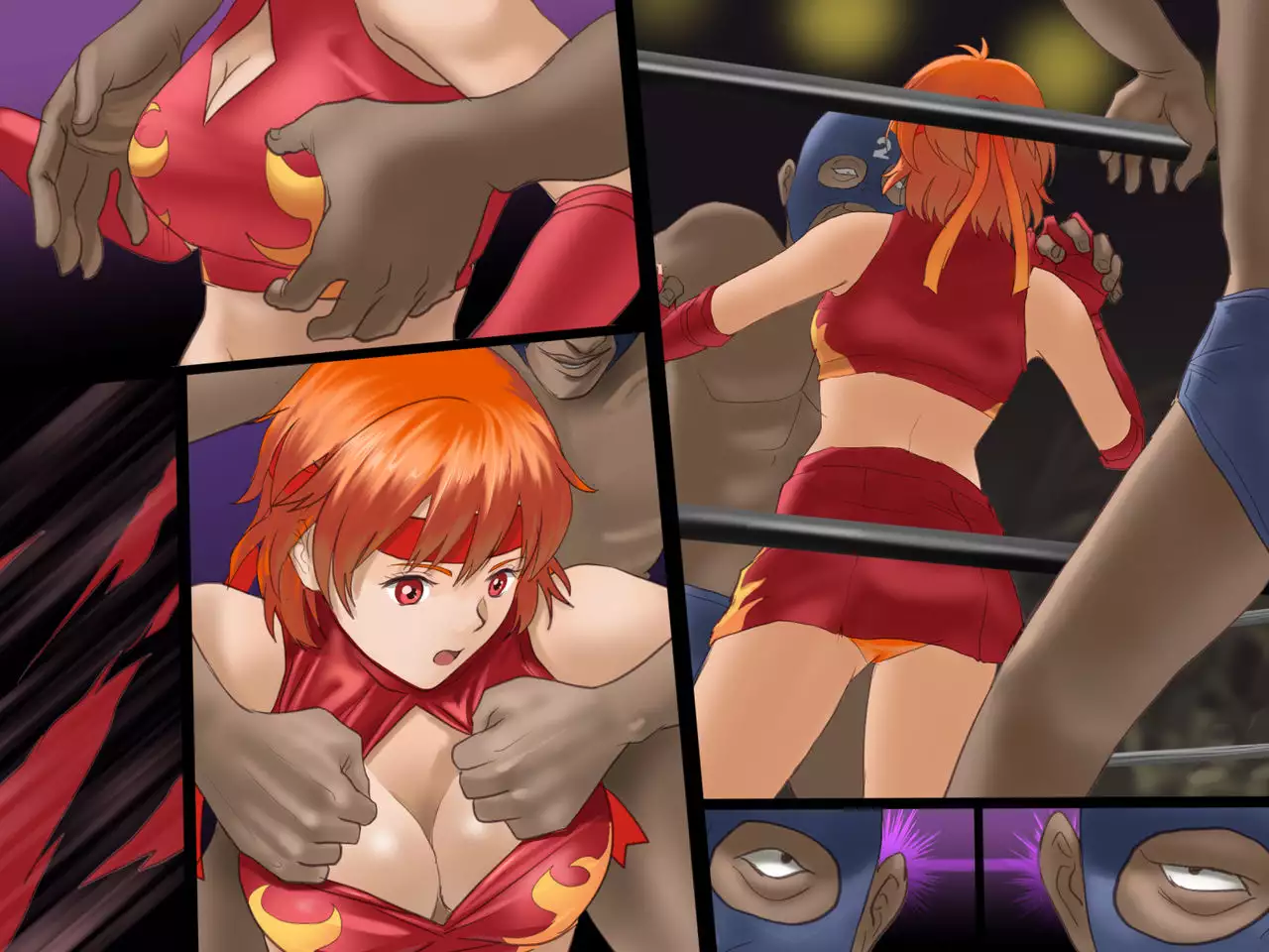 Sex prison fight Hokuto Akane's shame Romero Special