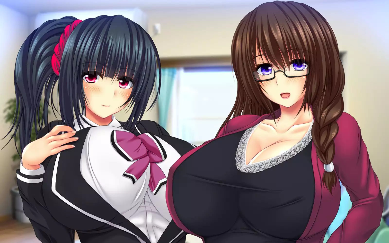 Gibo Shimai Triple Don - Kyonyuu Oomori Tanetsuke Mashimashi