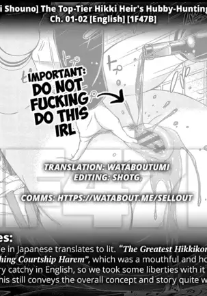 The Top-Tier Hikki Heir's Hubby-Hunting Harem Ch. 01-02