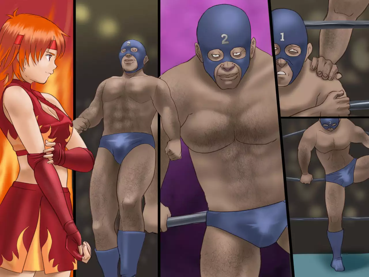 Sex prison fight Hokuto Akane's shame Romero Special