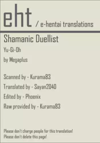 (CR33) [Megaplus (Okano Kaeru)] Shamanic Duellist (Yu-Gi-Oh!) [English] [EHT]
