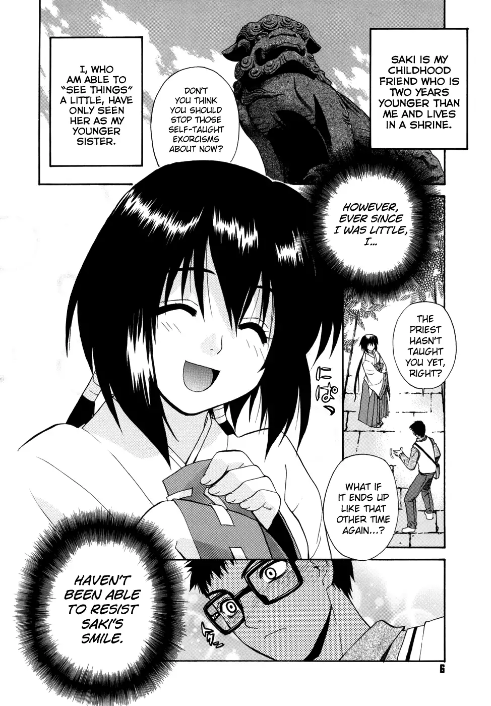 Tonari no Miko-san wa Minna Warau Ch.1-8