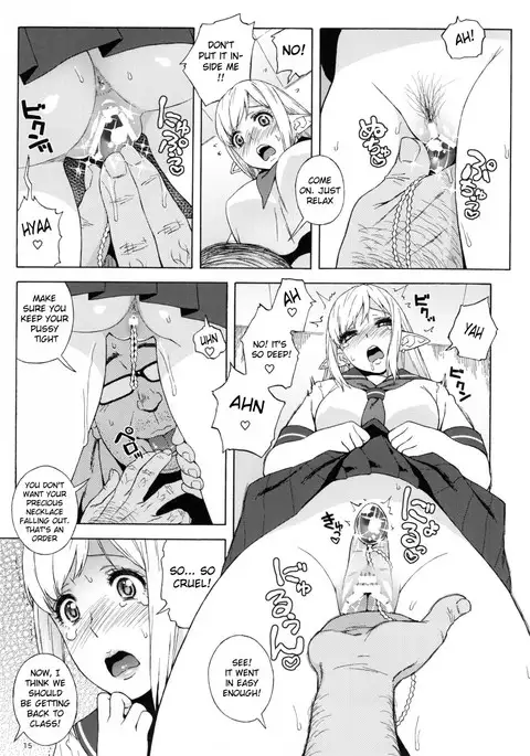 Tenkousei JK Elf 2 -Kegasareta Konyaku no Akashi- {doujins.com}