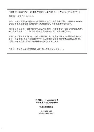 Kiriko Route Another A Part Set