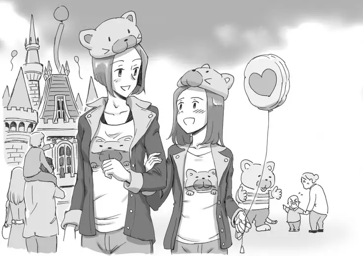 Mama to Futari de 2 Love Love Massage