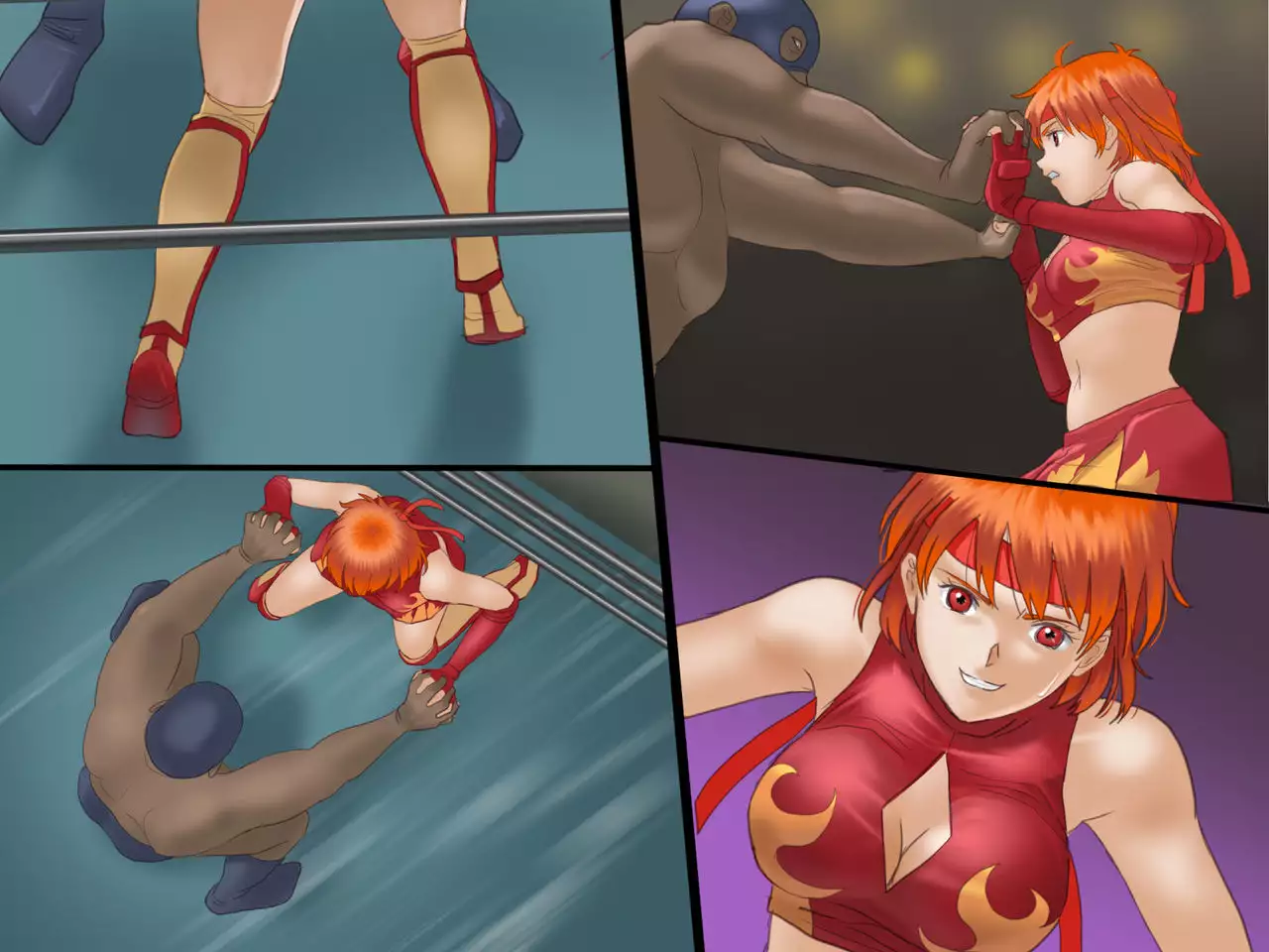 Sex prison fight Hokuto Akane's shame Romero Special