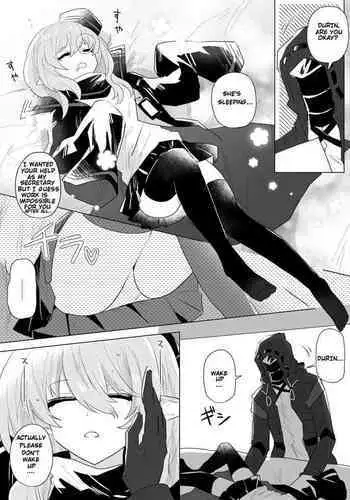 Doctor laying hands on sleeping Durin